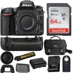 Nikon D750 FX-format DSLR Camera Body with Nikon MB-D16 Battery Grip