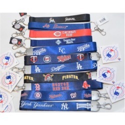Official Licensed MLB Wristlet Lanyard Keychain Key Ring Durable nylon