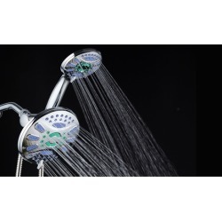 Microban 7" 6-Setting Antimicrobial Shower Head Combo