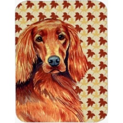 Carolines Treasures LH9119LCB Irish Setter Fall Leaves Portrait Glass Cutting Bo