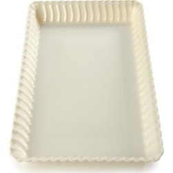 Fineline Settings 293-CL Flairware 9 in. x 13 in. Clear Serving Tray