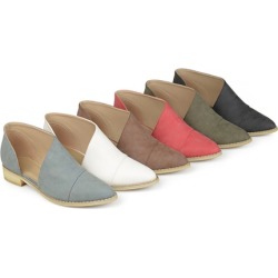 Journee Collection Women's D'orsay Almond Toe Flats