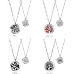 Anavia Aromatherapy Quotes Essential Oil Diffuser Locket Necklace