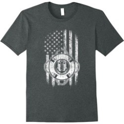 Boating T-Shirt USA American Flag and Anchor