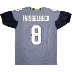 Autographed Matt Hasselbeck Seattle Seahawks Blue Custom Jersey