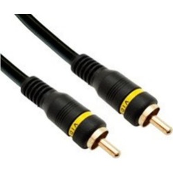 CableWholesale 10R2-01150 High Quality Composite Video Cable RCA Male Gold-plate