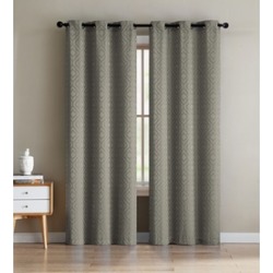 Sarah Jacquard Window Curtain Panel Pair