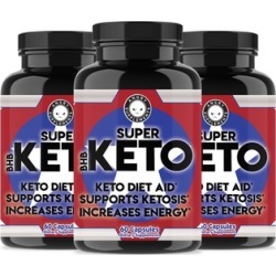Angry Supplements Super Keto BHB Keto Diet Weight-Loss Aid Dietary Supplement (1, 2, or 3-Pack)
