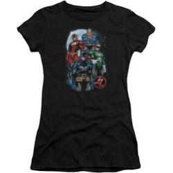 Uzstt Justice League DC Comics The Four Sheer Adult Tee
