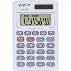 Casio HS4GS Basic Handheld Calculator HS4GS Pack Of 10