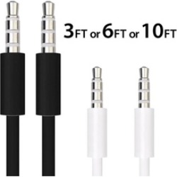 3.5mm Auxiliary Aux Male to Male Stereo Cord Audio Cable for PC iPod