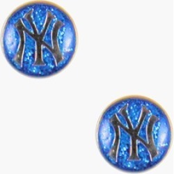 Sports Team Logo Glitter Sparkle Post Stud Logo Earring Set Charm Gift