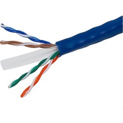 Cat6 Ethernet Bulk Cable Internet Cord UTP CM 24AWG 1000ft Blue