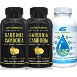 Angry Supplements Garcinia Cambogia (2-Pk.) and 10-Day Cleanse (1-Pk.)