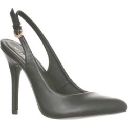 Riverberry 'Lucy' Pointed-Toe Sling Back Pump Heels, Black PU