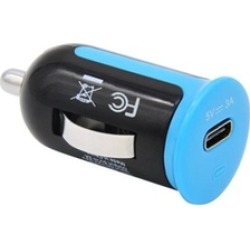 MobileSpec MBS01300 12V And DC Single 3A USB-C Charger - Black