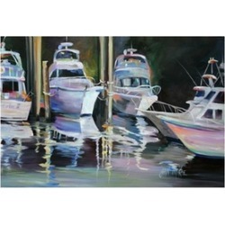 Carolines Treasures JMK1048PLMT Deep Sea Fishing Boats Fabric Placemat