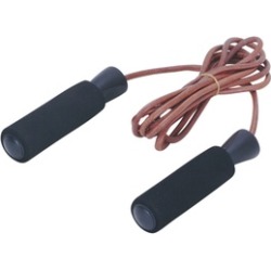 Sunny Heath & Fitness Leather Jump Rope (Foam Handle)
