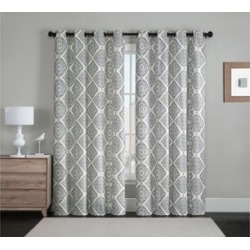 Foamback Room-Darkening Energy-Saving Window Curtain Panel Pair