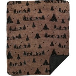 Denali Home Collection Bear Boogie with Black Microplush Throw