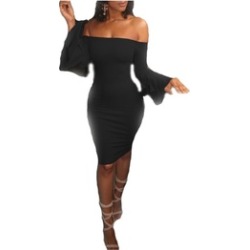 Women Off Shoulder Evening Party Cocktail Dress