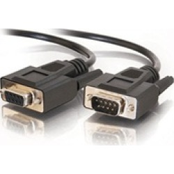 Cables To Go 52033 25ft DB9 M-F extensin cable black