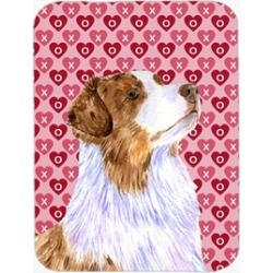 Carolines Treasures LH9138LCB 15 x 12 in. Australian Shepherd Hearts Love and Va