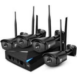 4CH 960P Wireless WIFI Camera NVR Security System