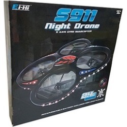 S911 6-Axis Gyro Quadcopter Night Drone With LED Light & Camera