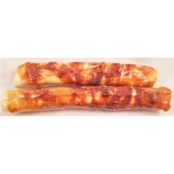 9"-10" Chicken Jerky Twister Retriever Rawhide Roll 2 Pack 7 Oz.
