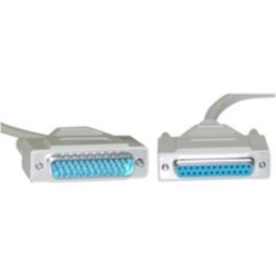 CableWholesale 10D3-012HD Serial Extension Cable DB25 Male to DB25 Female RS-232