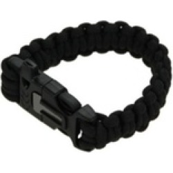 Bracelet with Whistle Flint Fire Starter Scraper Survival Gear Kits