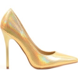 Iridescent Pointy Toe Classic High Heels Pump Shoes Women's