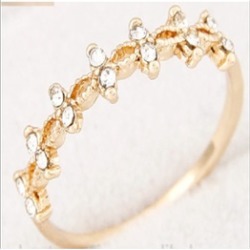 Elegant finger gold/silver wedding Ring (gold)
