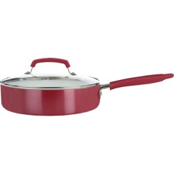 T-Fal Corporation 5203047 Cookware Covered Skillet Cer 3.5Qt