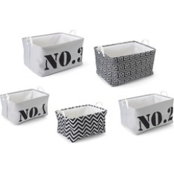 Elements Set of 5 Nesting Rectangular Baskets