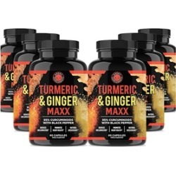 Angry Supplements Turmeric and Ginger Maxx Supplement (6-Pack)