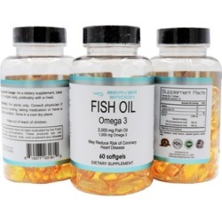 Beaver Brook Fish Oil with Omega 3 Softgels 30 Day Dietary Supplement