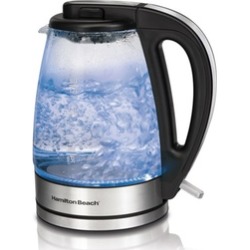 1.7 Liter Electric Glass Kettle with Cord-Free Serving