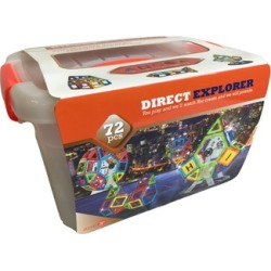 3D Magnetic Toys - Intelligent Magnetic Construction set 72 pieces : image 3D Magnetic Toys - Intelligent Magnetic Construction set 72 pieces