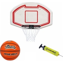 Wall Mount Basketball Backboard with Basketball And Pump
