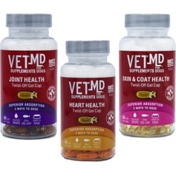 VetMD Vitamins Twist-Off Gel Cap Supplements for Dogs and Pets (1- or 2-Pack)