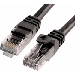 Cmple - CAT 6 500MHz UTP ETHERNET LAN NETWORK CABLE -15 FT Black