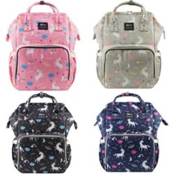 Mommy & Baby Multifunction Waterproof Travel Unicorn Diaper Bag Backpack