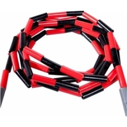 Power Systems 35220 10 ft. Beaded Jump Rope - Black-Red