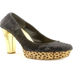 Guess Ureekaly Womens Size 6.5 Black Textile Platforms Heels Shoes