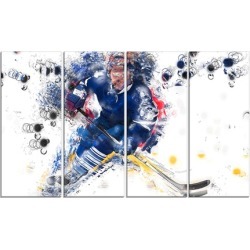 Hockey Penalty Shot - Large Sport Canvas Art Print