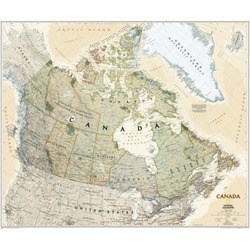 National Geographic Maps RE01020532 Canada Executive Wall Map