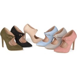 Journee Collection Womens Cut-out Pointed Toe Heels