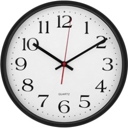 UNIVERSAL Indoor/Outdoor Clock 13 1/2" Black